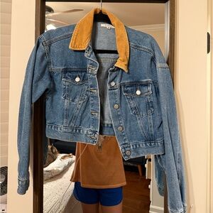 Pacsun Denim Jacket with Mustard Collar